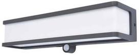 Sieninis lauko šviestuvas Lutec Doblo Solar PIR, 16.5W, LED, IP54, tamsiai pilka, 9.1 cm x 9 cm