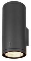 Sieninis lauko šviestuvas SLV Enola Round Up/Down L, 53W, LED, IP65, antracito, 14 cm x 33.2 cm