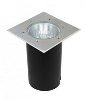 Įleidžiamas lauko grindų šviestuvas Su-Ma Pabla M4030, 75W, E27, IP67, nerūdijančiojo plieno, 18 cm x 18 cm
