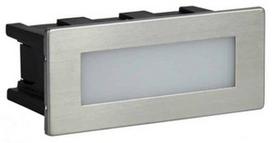 Lauko įleidžiamas šviestuvas Su-Ma Mur, 1.5W, LED, IP65, sidabro, 6.1 cm x 5.3 cm