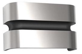 Sieninis lauko šviestuvas Lutec Maya, 14.5W, LED, IP44, nerūdijančiojo plieno, 10.8 cm x 6.5 cm