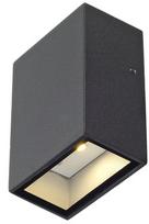 Sieninis lauko šviestuvas SLV Quad 1, 4.6W, LED, IP44, antracito, 6.4 cm x 8.7 cm