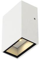 Sieninis lauko šviestuvas SLV Quad 1, 4.6W, LED, IP44, baltas, 6.4 cm x 8.7 cm