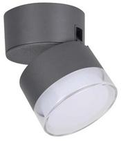 Sieninis lauko šviestuvas Lutec Dropsi, 9.5W, LED, IP44, tamsiai pilka, 9.4 cm x 11.5 cm