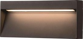 Sieninis lauko šviestuvas AZzardo Casoria Slim, 6W, LED, IP54, tamsiai pilka/grafito, 20 cm x 3.5 cm