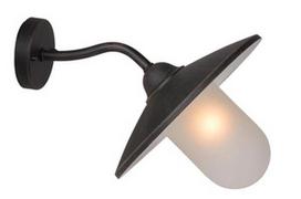 Sieninis lauko šviestuvas Lucide Aruba 11870/01/97, 60W, E27, IP44, rudas, 37 cm x 24 cm