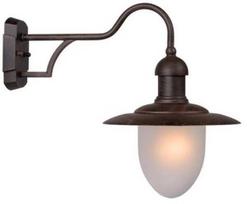 Sieninis lauko šviestuvas Lucide Aruba 11871/01/97, 60W, E27, IP44, rudas, 44 cm x 36 cm