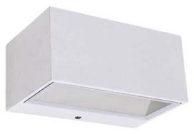 Sieninis lauko šviestuvas Lutec Gemini, 10.5W, LED, IP54, baltas, 6.5 cm x 8.9 cm