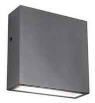 Sieninis lauko šviestuvas Lutec Gemini XF, 9.5W, LED, IP54, nerūdijančiojo plieno, 11 cm x 11 cm
