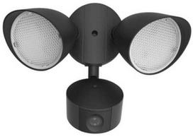Lauko sieninis šviestuvas su kamera Lutec Draco, 19W, LED, IP44, juodas, 23.4 cm x 19 cm