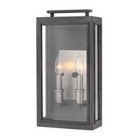 Sieninis lauko šviestuvas Quintiesse Sutcliffe M, 60W, E14, IP44, juodas, 22.8 cm x 43.1 cm