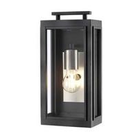 Sieninis lauko šviestuvas Quintiesse Sutcliffe S, 60W, E27, IP44, juodas, 17.8 cm x 35.5 cm