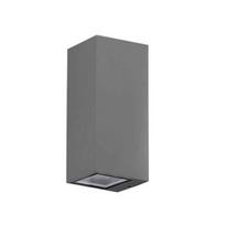 Sieninis lauko šviestuvas AZzardo Jake Wall AZ3321, 50W, GU10, IP54, tamsiai pilka, 8 cm x 21 cm