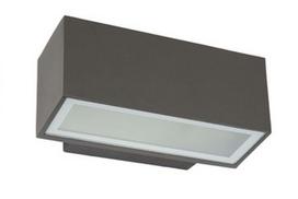 Sieninis lauko šviestuvas Su-Ma Zen K100, 18W, E27, IP54, tamsiai pilka, 22 cm x 9 cm