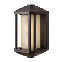 Sieninis lauko šviestuvas Quintiesse Castelle S, 60W, E27, IP44, bronzos, 15.2 cm x 29.2 cm