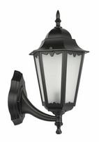 Sieninis lauko šviestuvas Su-Ma Retro Classic II, 60W, E27, IP43, juodas, 23 cm x 45 cm