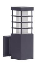 Sieninis lauko šviestuvas Su-Ma Rado II, 18W, E27, IP54, tamsiai pilka, 8 cm x 25 cm