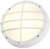 Sieninis lauko šviestuvas SLV Bulan Grid, 25W, E27, IP55, baltas, 27.5 cm x 27.5 cm