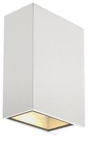 Sieninis lauko šviestuvas SLV Quad 2 XL, 4W, LED, IP44, baltas, 5.3 cm x 15 cm