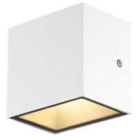 Sieninis lauko šviestuvas SLV Sitra S, 6.2W, LED, IP65, baltas, 11.8 cm x 11 cm