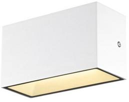 Sieninis lauko šviestuvas SLV Sitra M Up/Down, 7W, LED, IP65, baltas, 20 cm x 11 cm