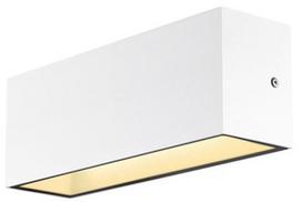 Sieninis lauko šviestuvas SLV Sitra L Up/Down, 12W, LED, IP65, baltas, 30 cm x 11 cm