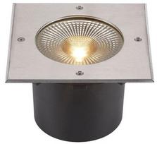 Įleidžiamas lauko grindų šviestuvas SLV Rocci 200, 16W, LED, IP67, nerūdijančiojo plieno, 20 cm x 14 cm