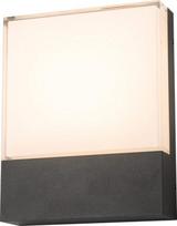 Sieninis lauko šviestuvas AZzardo Civita, 12W, LED, IP54, tamsiai pilka/grafito, 16 cm x 4.8 cm