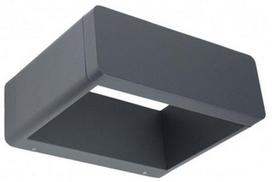 Sieninis lauko šviestuvas Su-Ma Form B, 9W, LED, IP65, pilkas, 23 cm x 8.6 cm