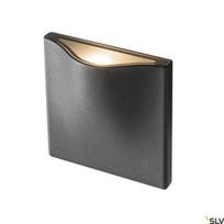 Sieninis lauko šviestuvas SLV Vilua S WL, 8.3W, LED, IP54, juodas, 12 cm x 12 cm