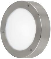 Sieninis lauko šviestuvas Eglo Vento, 5.4W, LED, IP44, sidabro, 18.5 cm x 18.5 cm