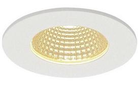 Lauko įleidžiamas šviestuvas SLV Patta-I, 11W, LED, IP65, baltas, 8 cm x 4.5 cm