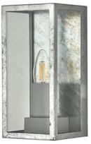 Sieninis lauko šviestuvas Searchlight Box II, 60W, E27, IP44, sidabro, 11.3 cm x 23.6 cm