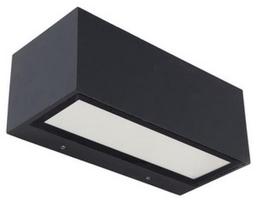 Sieninis lauko šviestuvas Lutec Gemini, 21W, LED, IP54, tamsiai pilka, 22 cm x 10.3 cm
