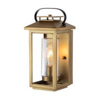 Sieninis lauko šviestuvas Quintiesse Atwater, 60W, E27, IP44, žalvario, 16.5 cm x 35.5 cm