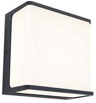 Sieninis lauko šviestuvas Lutec Doblo, 19.1W, LED, IP54, tamsiai pilka, 15 cm x 8 cm