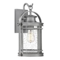 Sieninis lauko šviestuvas Quintiesse Booker, 60W, E27, IP44, sidabro, 21.9 cm x 38.2 cm
