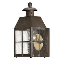 Sieninis lauko šviestuvas Quintiesse Nantucket, 60W, E27, IP44, žalvario, 11.4 cm x 24.8 cm