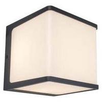 Sieninis lauko šviestuvas Lutec Doblo, 19.1W, LED, IP54, tamsiai pilka, 15 cm x 15 cm