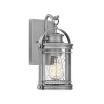 Sieninis lauko šviestuvas Quintiesse Booker, 60W, E27, IP44, sidabro, 16.2 cm x 28.9 cm