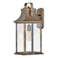 Sieninis lauko šviestuvas Quintiesse Grant, 60W, E27, IP44, bronzos, 21.6 cm x 48.3 cm