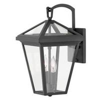 Sieninis lauko šviestuvas Quintiesse Alford, 40W, E14, IP44, juodas, 20.3 cm x 37.2 cm