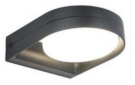 Sieninis lauko šviestuvas Lutec Fele, 13.5W, LED, IP54, tamsiai pilka, 16 cm x 5 cm