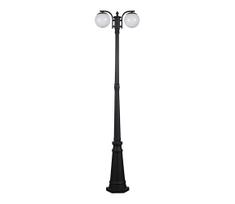 Lauko šviestuvas 2xE27/60W/230V IP44 199 cm juoda
