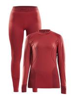 Moteriški termo apatiniai Craft Seamless Zone Set W, raudona