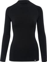 termo rubai - Termo marškinėliai moterims Thermowave Merino Aero, juodi - 1 nuotrauka