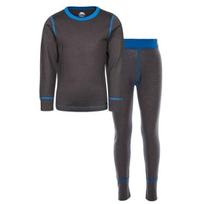 Merino vilnos termo apatinių komplektas mergaitėms/berniukams Trespass Bamba, UCBLSETR0001, grey/blue