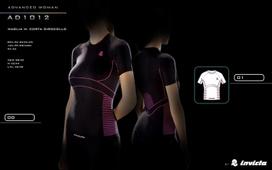 Termo marškinėliai moterims Invicto Maglia M/Corta donna, balti