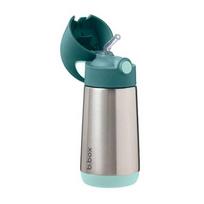 termo rubai - B.Box BB500707 b.box - termo buteliukas su šiaudeliais 350ml | Smaragdo miškas - 1 nuotrauka