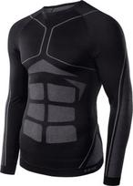Termo marškinėliai, vyrams Hi-Tec Buraz Top Men, juoda/pilka, XL/XXL